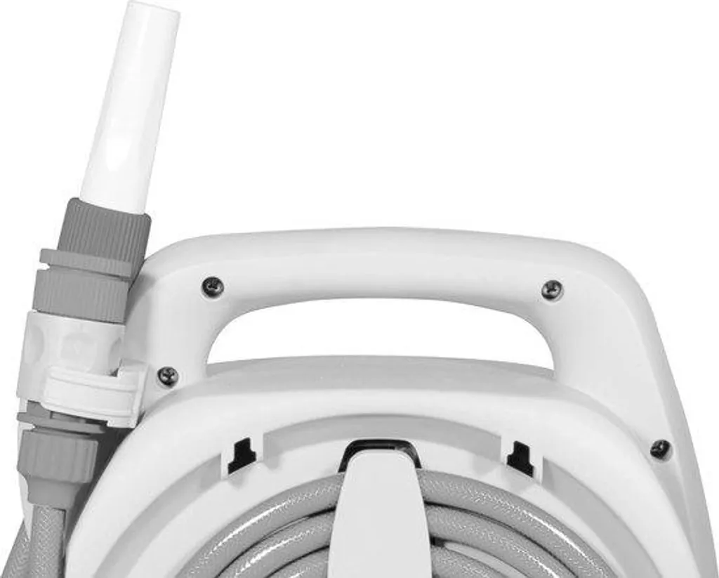 Tuyau d'arrosage de jardin gris anti-fuite monobloc de 5 à 16 mètres