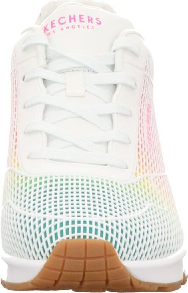 Skechers Damen Schnürschuhe Sportlich Gummisohle weiß Produktbild 