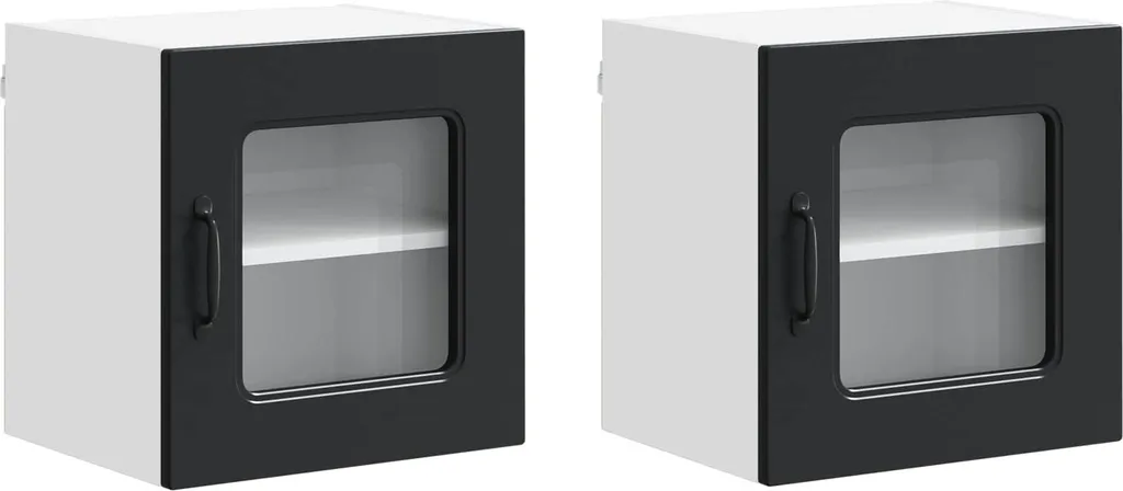 Mobiletto Cucina vidaXL 2 Pezzi Nero 40 cm - Offerta Imperdibile