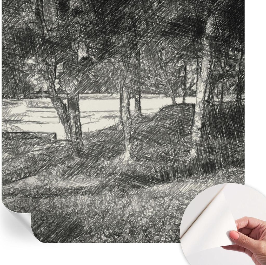 Selbstklebende Wandtapete - Dekorative Tapete für Wohnzimmer - Klebefolie für Wandbilder - Tapetenfolie für Wanddekoration - 250x250 cm - Eine f...