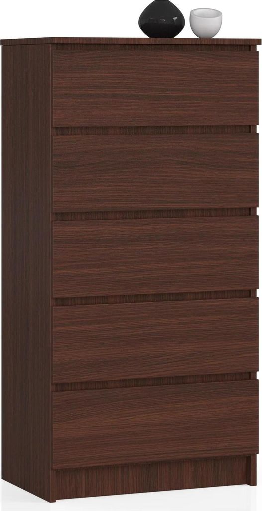 Comò 60 cm con 5 cassetti colore Wenge KOMMODO K Immagine del prodotto 