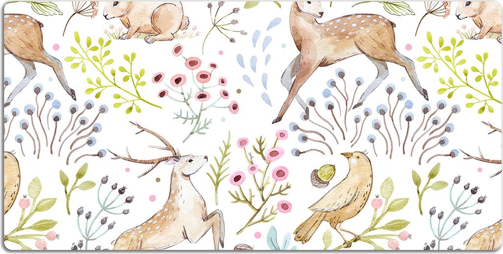 Schreibtischmatte Tischunterlage 100x50 cm Mauspad - Wilde Tiere