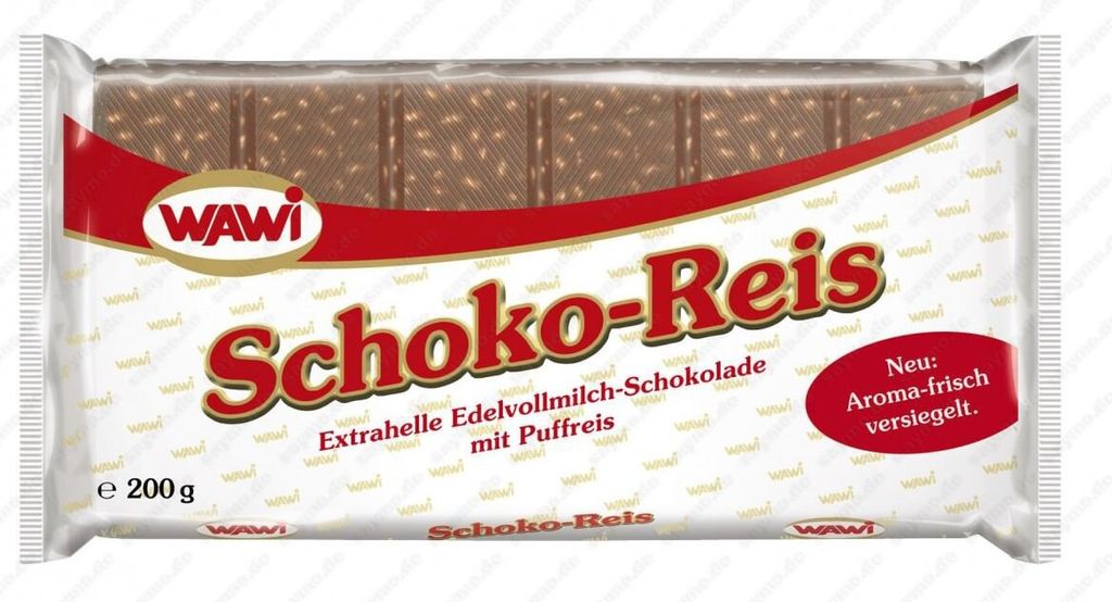 Wawi Schoko Reis mit Edelvollmilchschokolade 200 g Produktbild 