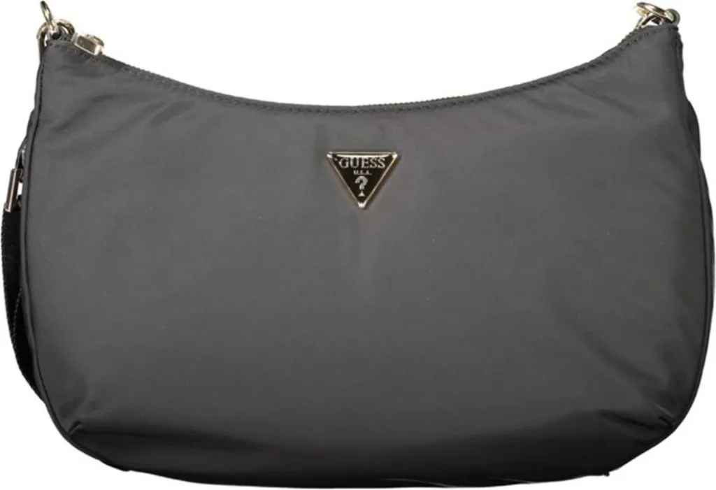 Guess Eco Gemma Hobo S Noir - Sac Éco-Responsable avec Finition Logo