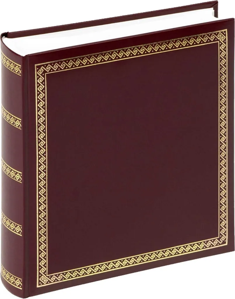 Album photo traditionnel Walther 29x32 cm rouge chic de 100 pages