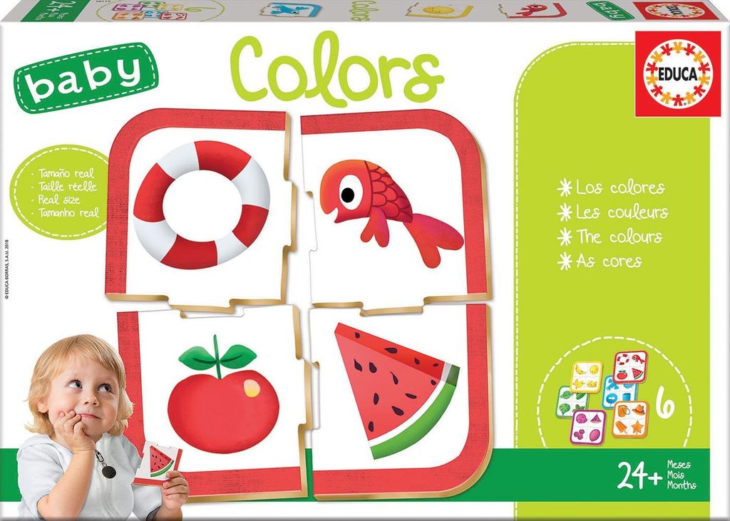 Educa Lernspiel Baby Farben - Farben erkennen und sortieren lernen