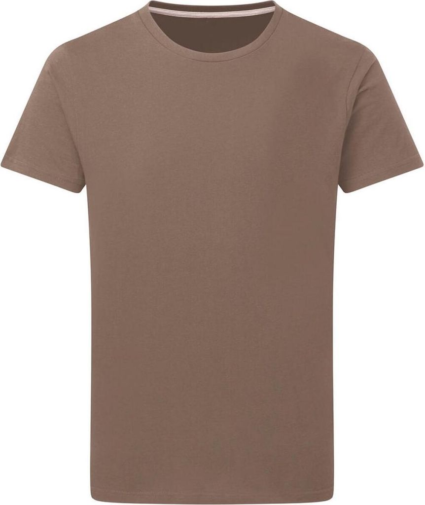 SG SGTee | Perfect Print Tagless Tee - Herren T-Shirt - Farbe: Deep Taupe - Größe: 2XL