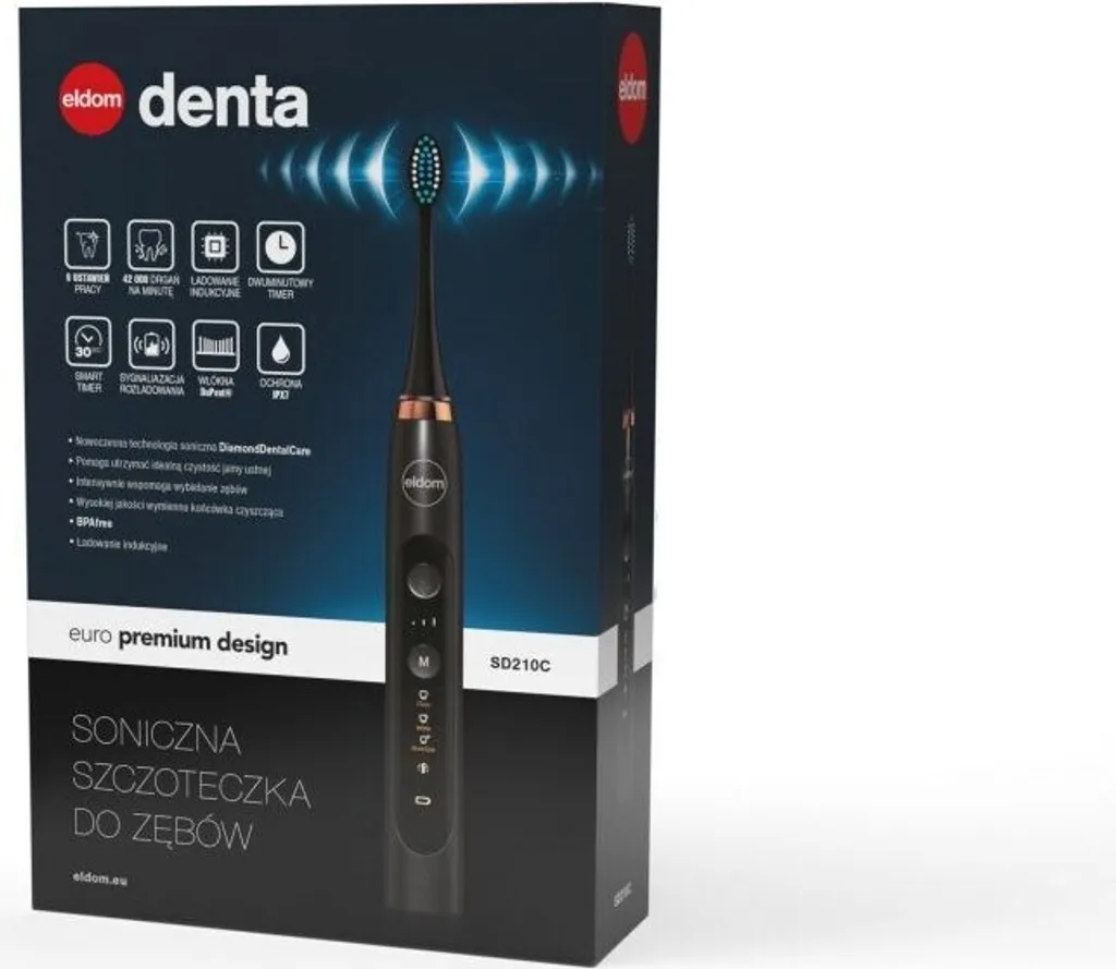 Brosse à dents électrique sonique rechargeable à 9 modes - Eldom - 3
