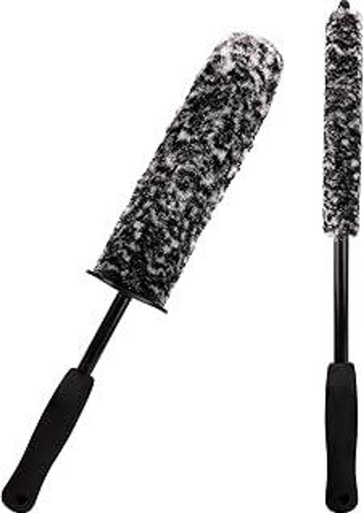 TSLBW 2 Stück Felgen Bürste Langer Griff Felgenbürste Felgenreinigungsbürste Kunststoffstift Felgenbürste Kit Mikrofaser Felgen Bürste Versch...