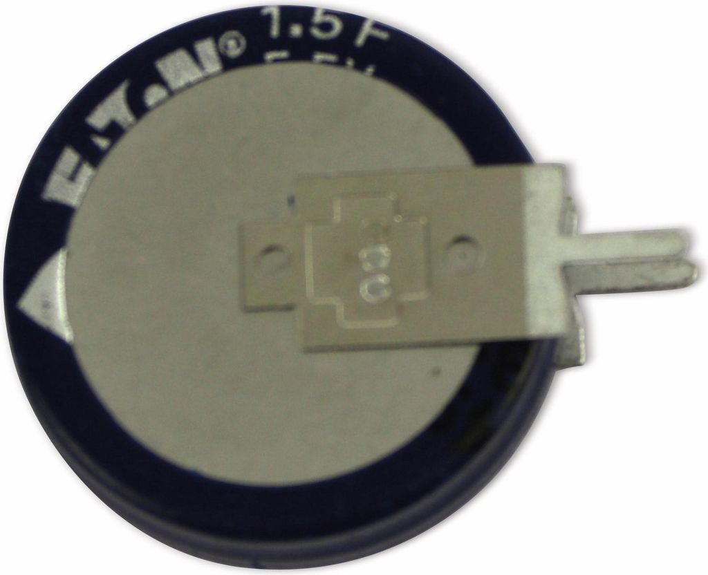 EATON Gold Cap-Elko 1,5F, 5,5V, radial, RM 5 mm, KR-5R5V155-R