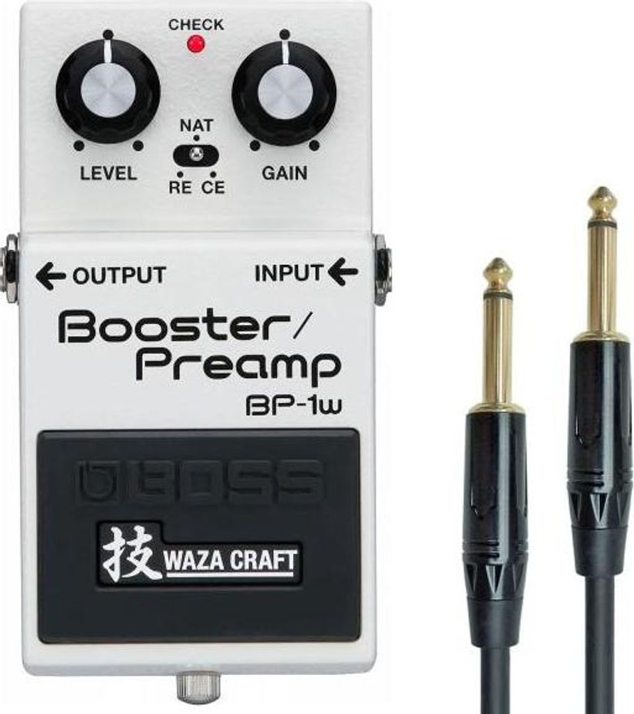 Boss BP-1W Booster Preamp Waza Edition mit Klinkenkabel