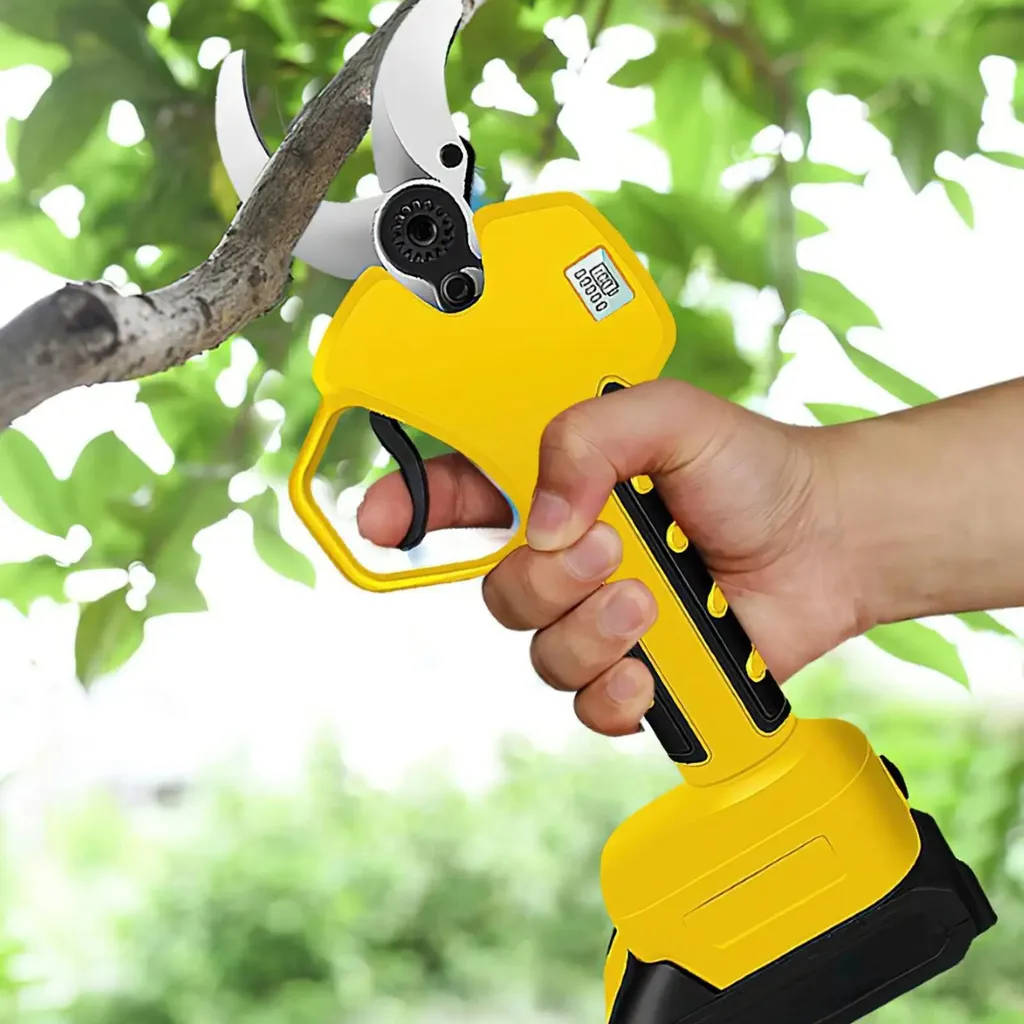 Cisaille de jardin électrique 40mm jaune pour taille précise sans fil - 9