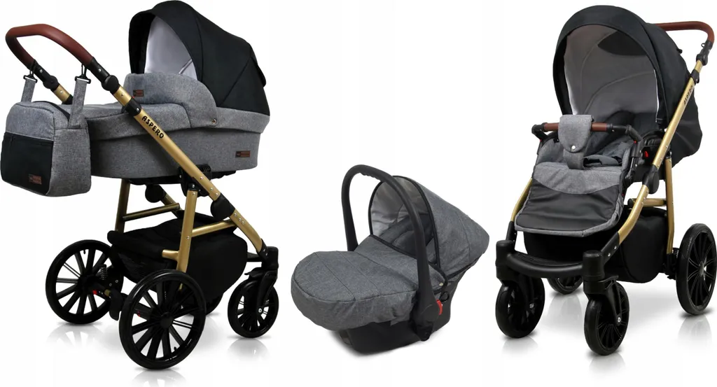 Pack Trio Bébé Complet BabyLux® Aspero pour Sorties en Ville et Campagne