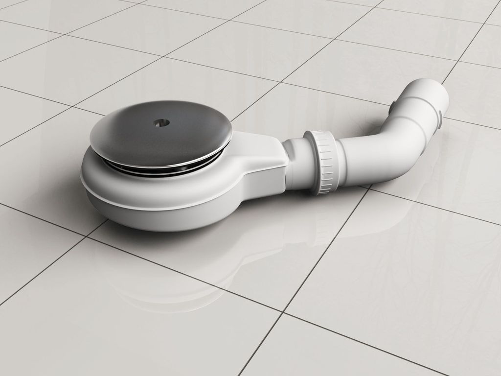 Ablaufgarnitur für Duschtassen mit 90 mm Ablaufloch