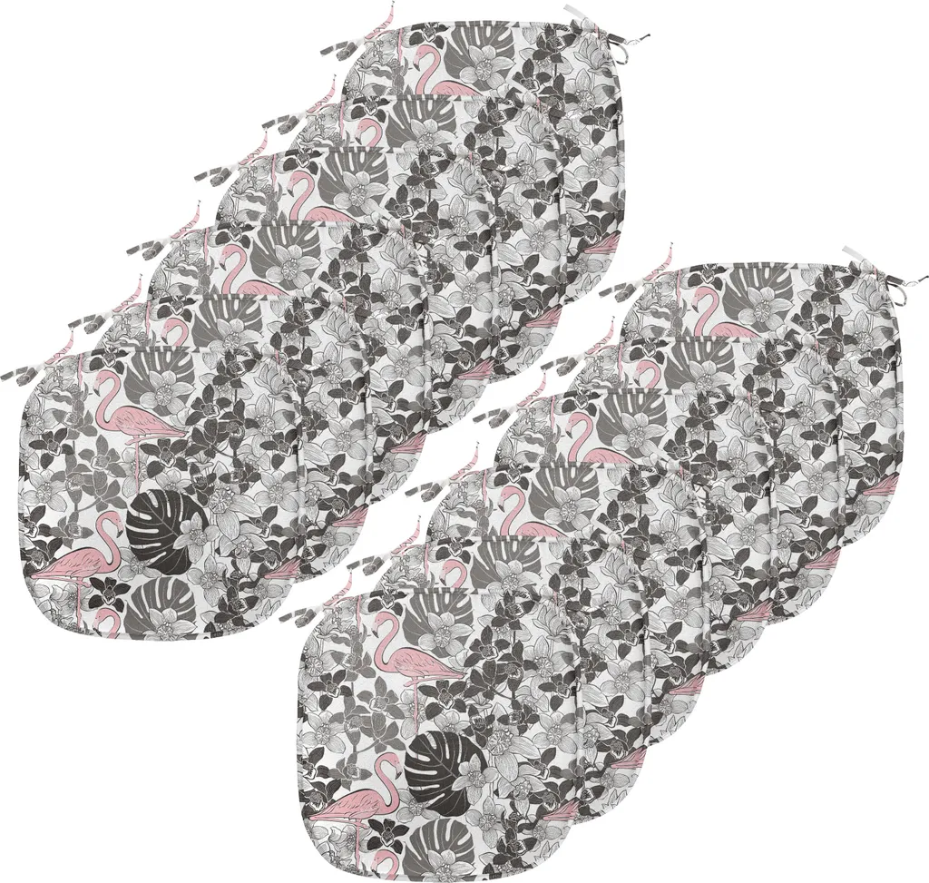 Coussins Décoratifs Flamingo Imperméables 40x40 cm Lot de 12 Pièces