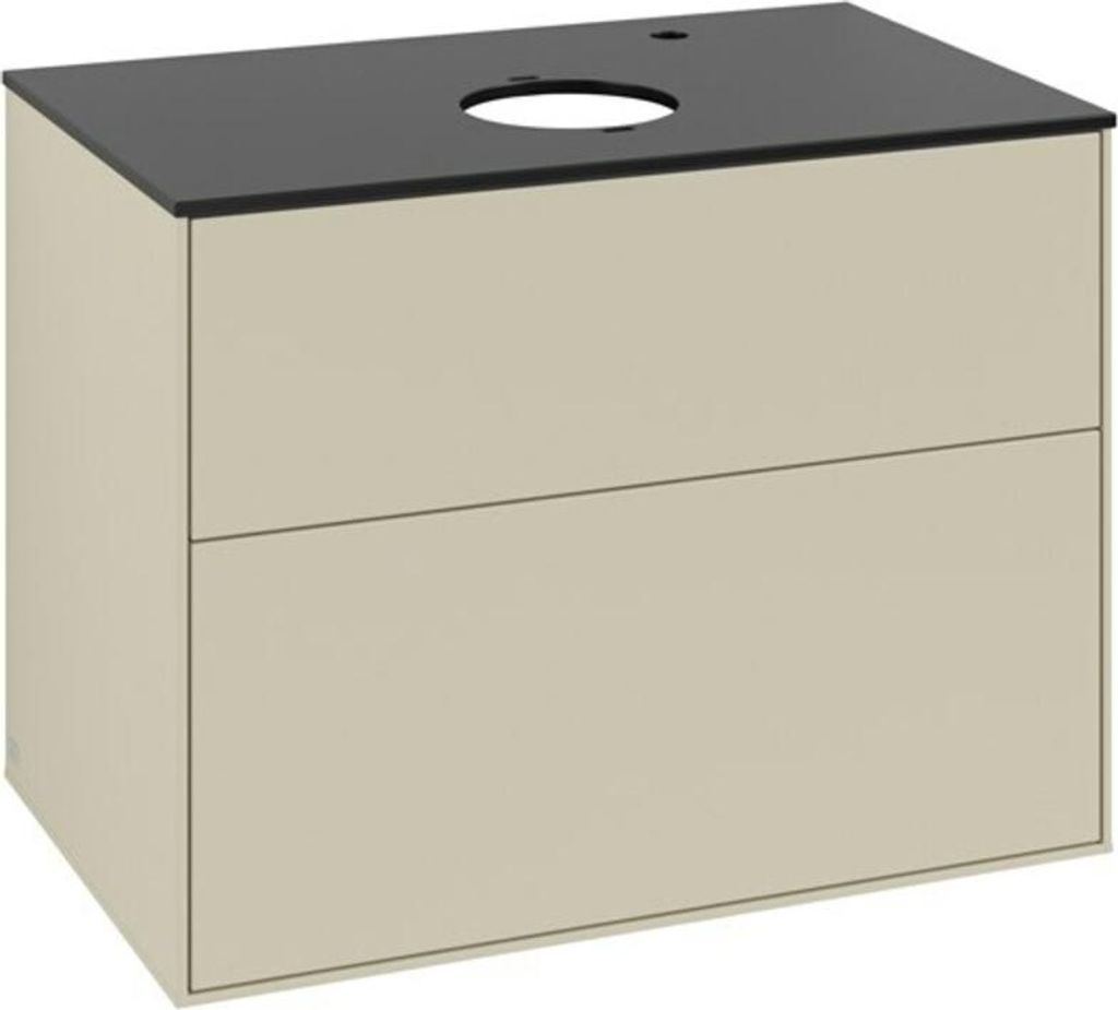 V&B Waschtischunterschrank Finion 80x60,3cm, Abd.-Pl. bla m, si Gr m Lac