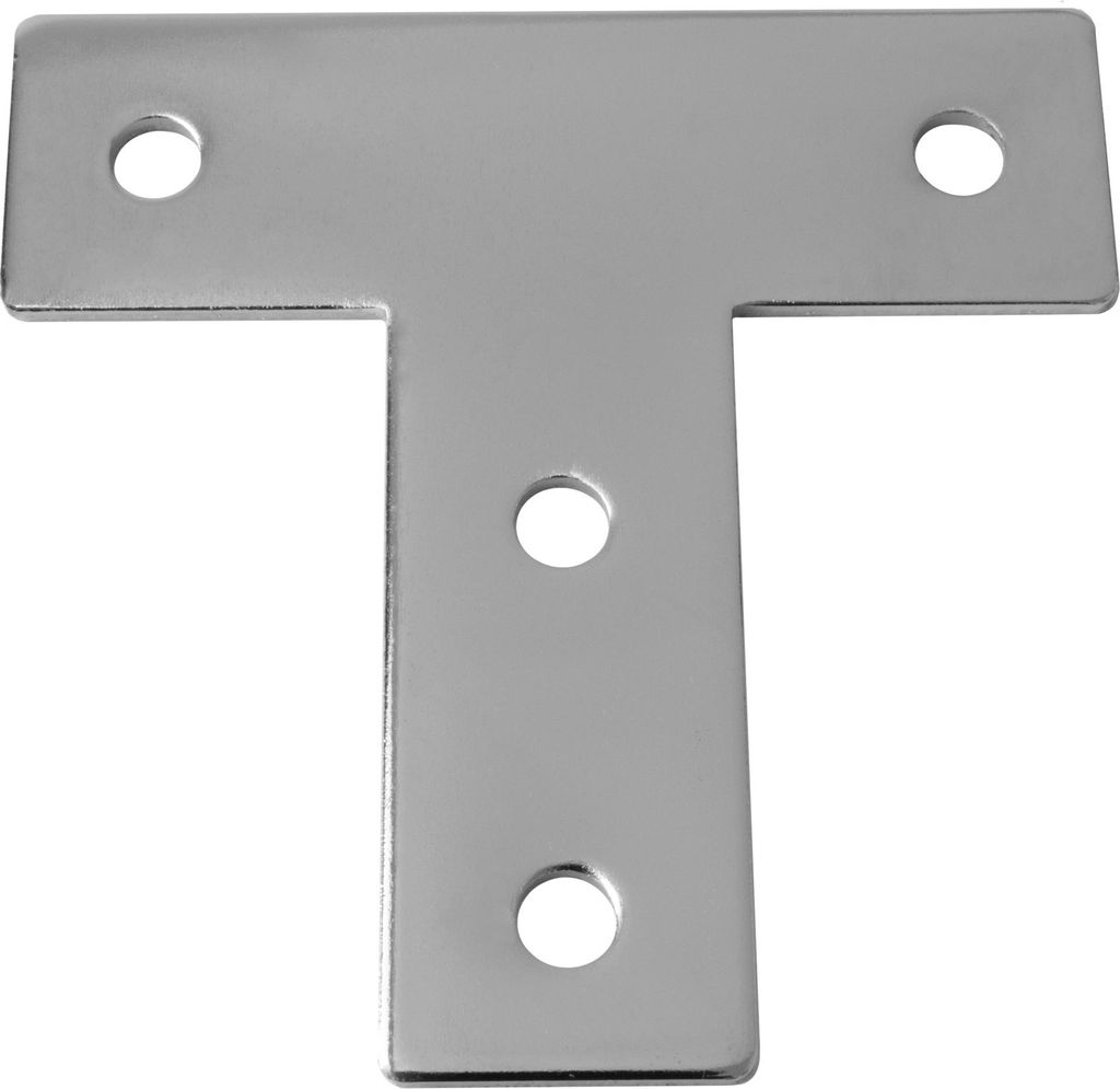 Verbinderplatte - T - 85x85mm Aussen Flachverbinder 30x30 Aluprofil - 1 Stück