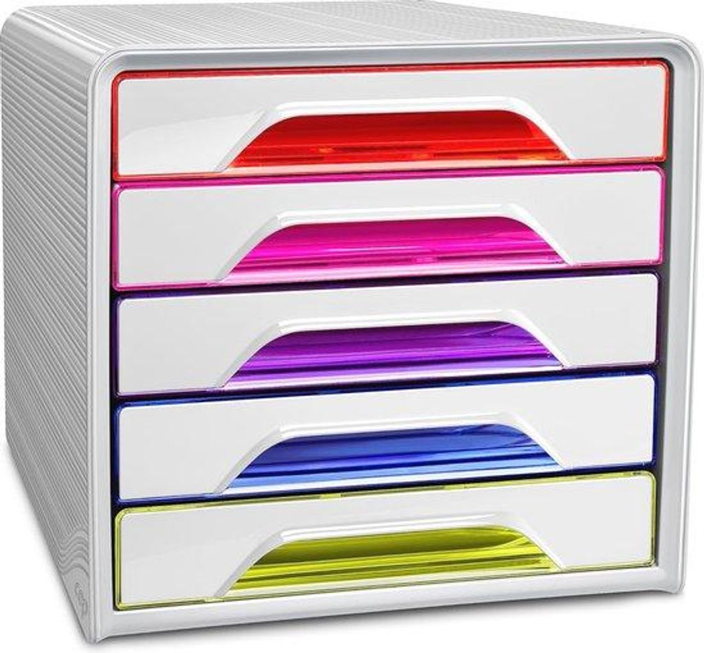 A4-Schubladen-Block mit 5 Fächern - Ideal für Büroorganisation