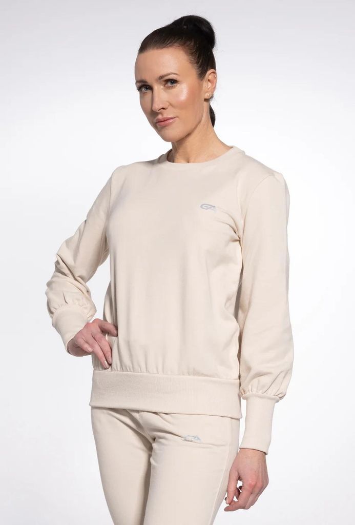 Gatta - Sweatshirt Damen Baumwolle - Sportpullover ohne Kaputze - Beige - L