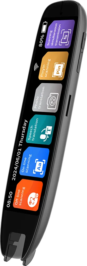 Stylo traducteur scanneur 142 langues WiFi BT avec écran tactile 3.7''