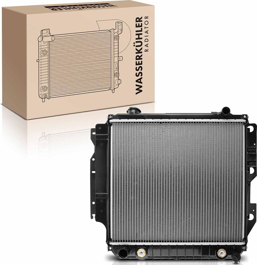 Frankberg 1x Kühler Wasserkühler Motorkühler für Jeep Wrangler I II 2.5L 4.0L 1991-2007