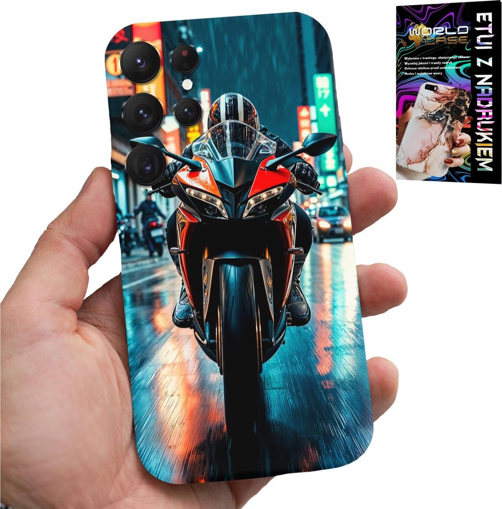 Hülle Für Samsung Galaxy S25 Ultra - Motorrad, Motorrad Einrad Designs + Glas