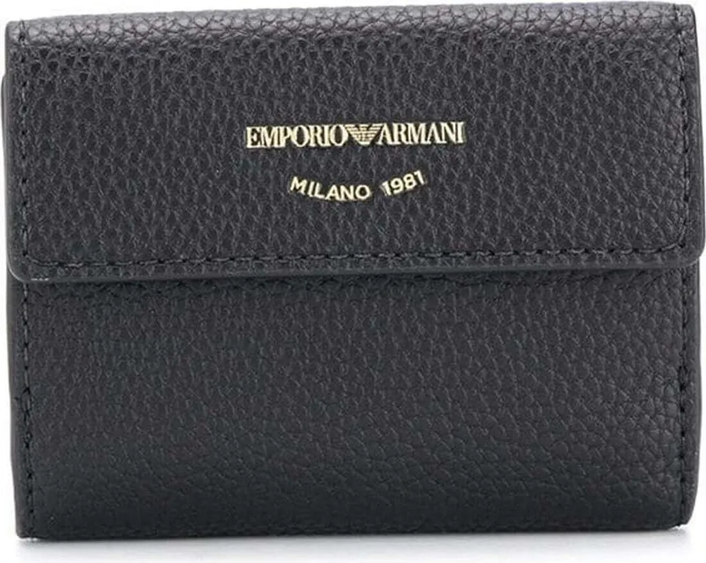 Petit Portefeuille Femme Emporio Armani Noir 3H215Y : Finition Premium