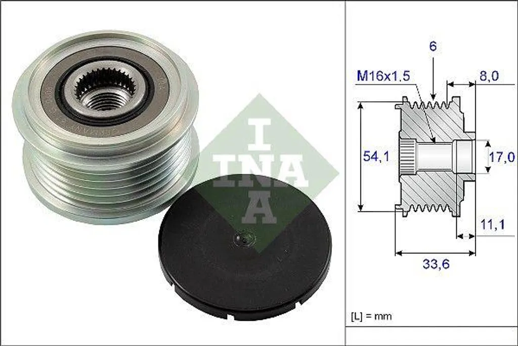Poulie de Roue Libre Alternateur OE 12317794970 pour Partner et Expert