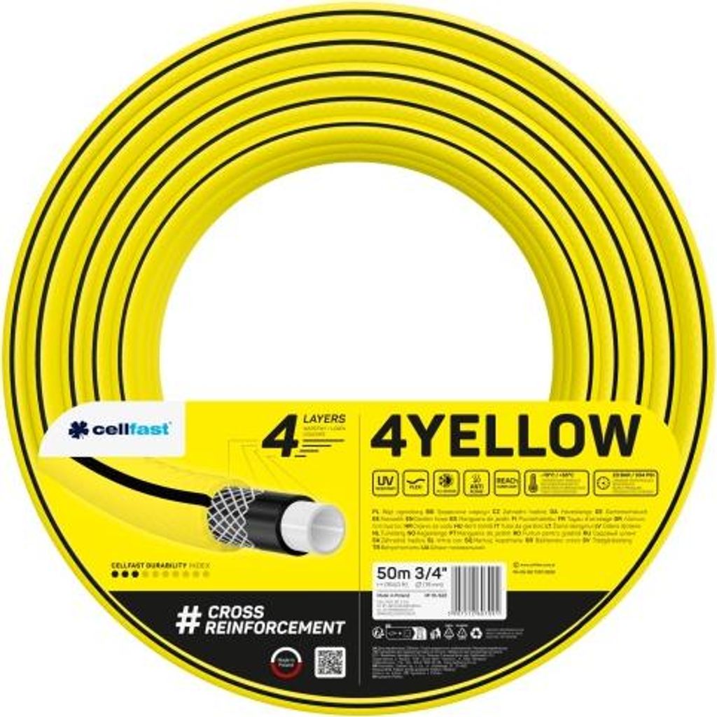 Gartenschlauch 4 Gelb 3/4'' 50M - C 10-522 Produktbild 