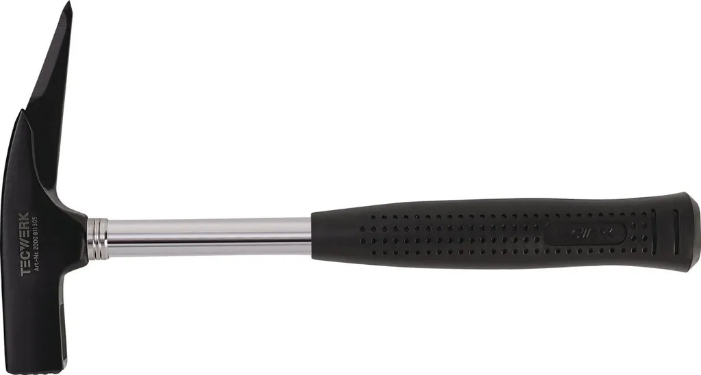 Martello da tornio DIN 7239 peso testa 600 g senza magnete acciaio tubolare irruvidito verniciato nero