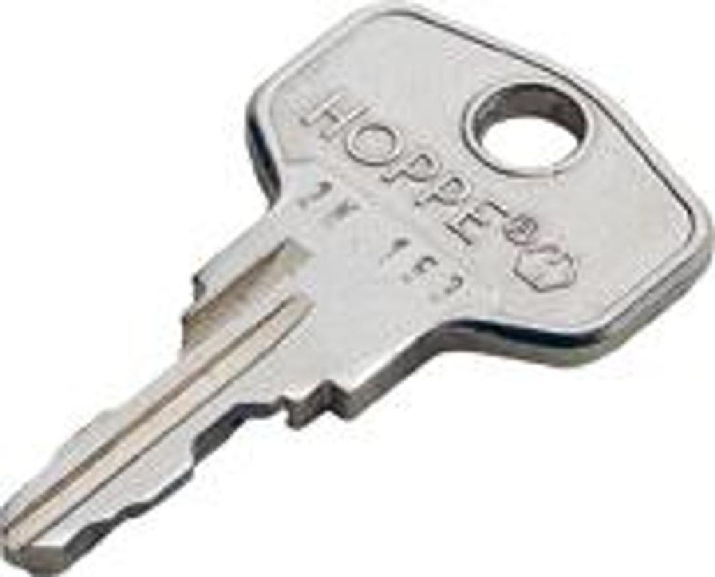 Hoppe DK-Fenstergriff-Schlüssel, für Fenstergriff abschl, Schließ.Nr.2W153, vernickelt