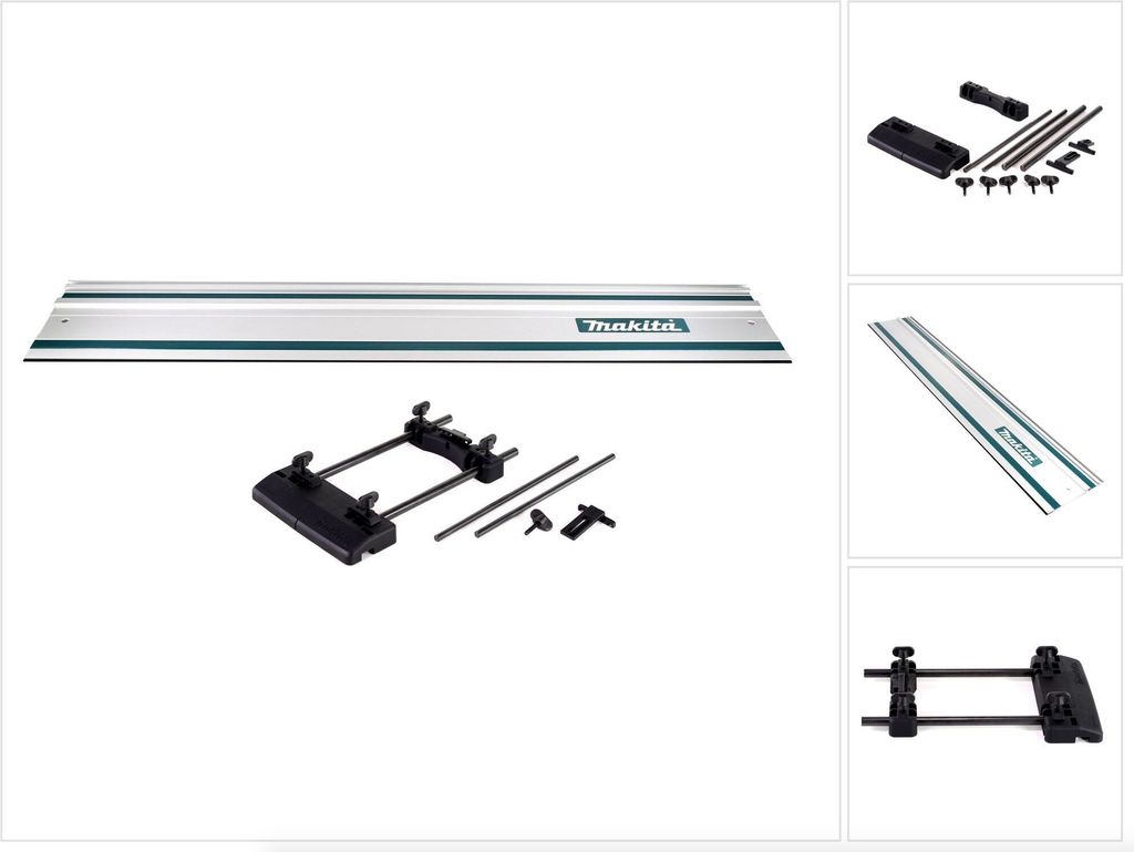 Makita Führungsschienen Adapter für Fräsen ( 194579-2 ) + Führungsschiene 1000mm ( 199140-0 )