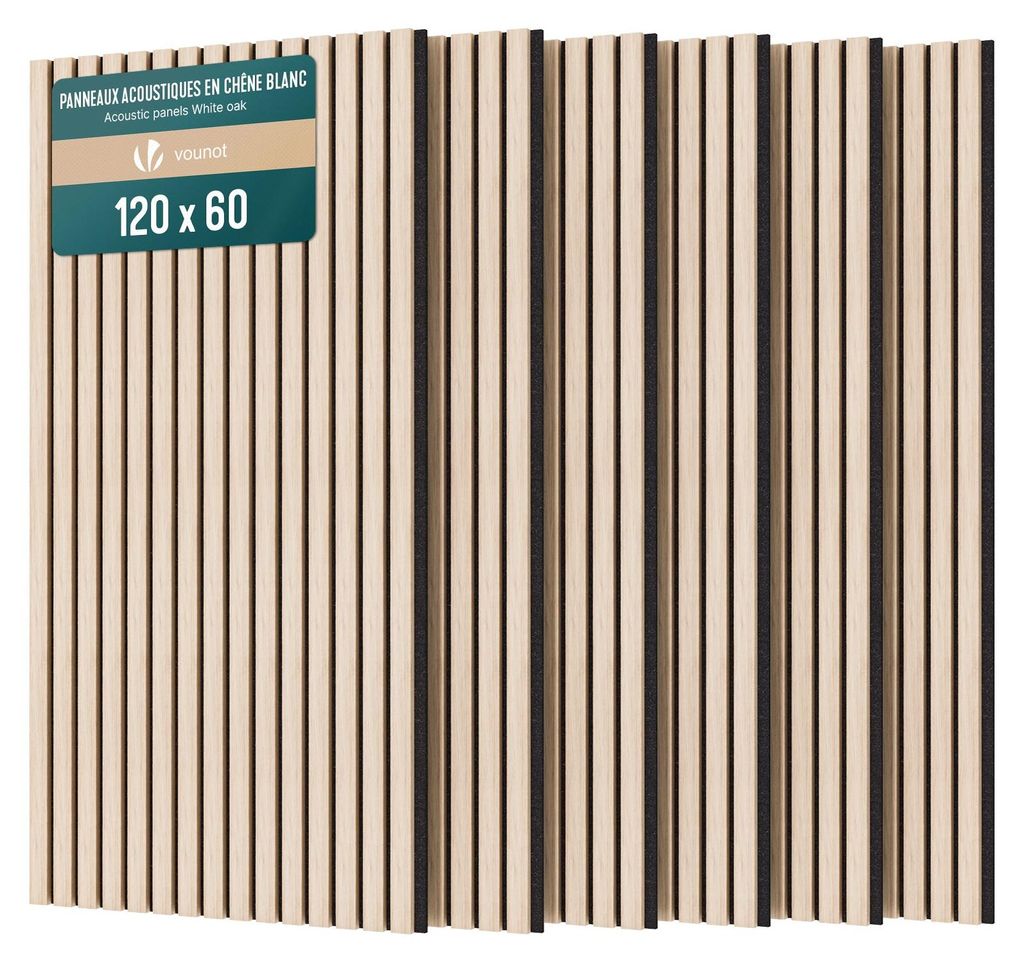 VOUNOT® 6er Set Akustikpaneele 120 × 60 × 2,1 cm, Akustik Produktbild 