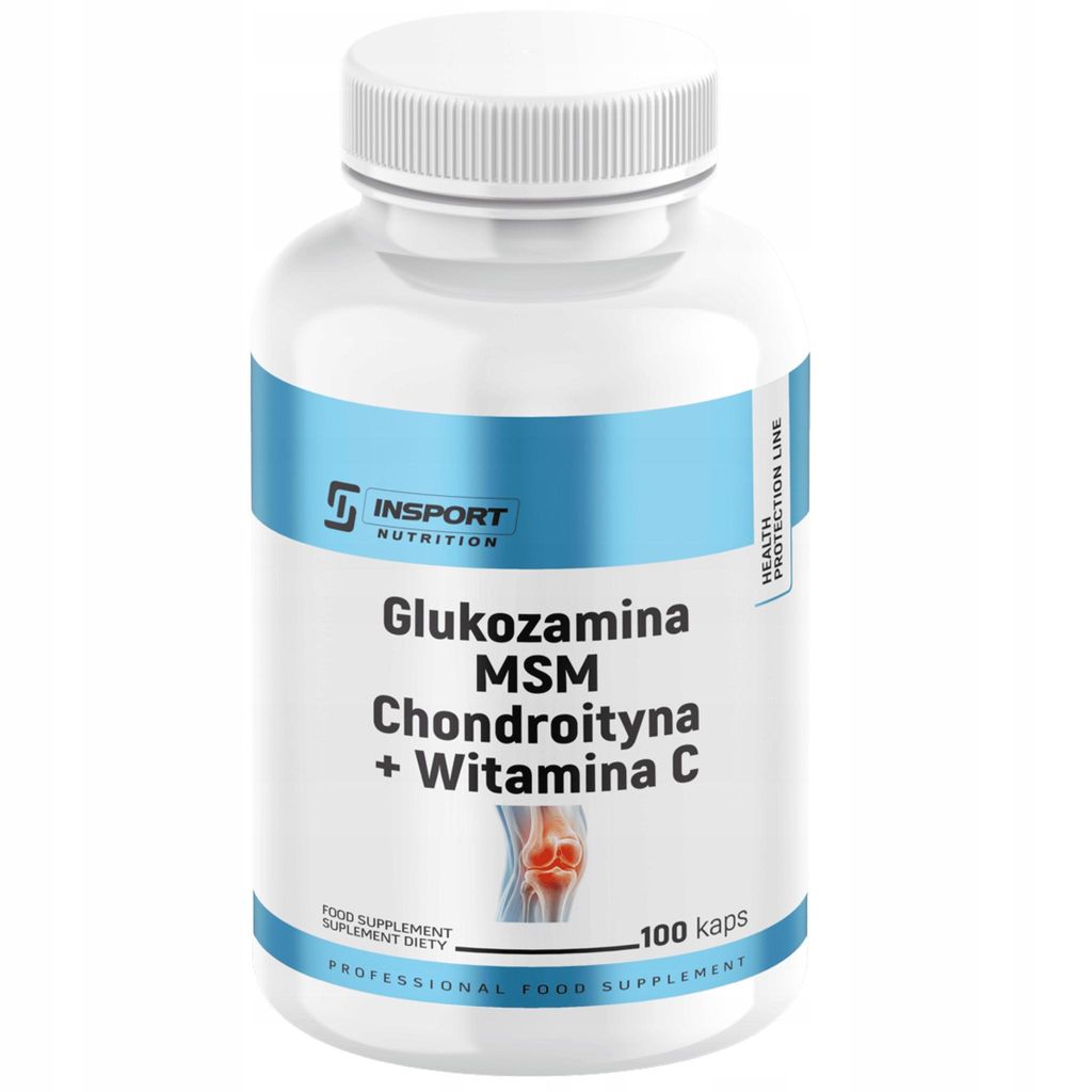 Glucosamin Chondroitin MSM Vitamin C 100 Kapseln Gelenke Knochen INSPORT
