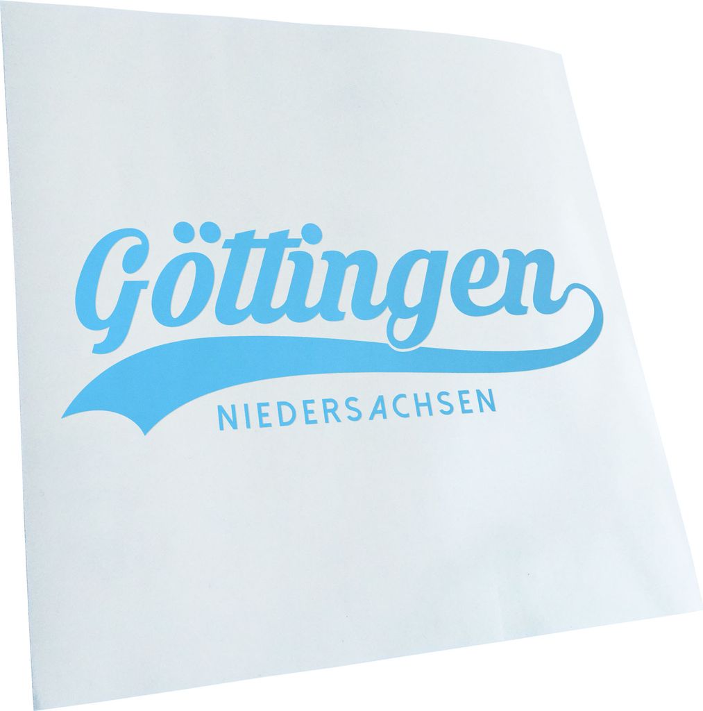 Kiwistar - Autoaufkleber - Göttingen Niedersachsen - Lichtblau - 40x14cm - Aufkleber für Auto, Laptop, Fahrrad, LKW, Motorrad mehrfarbig JDM Deca...