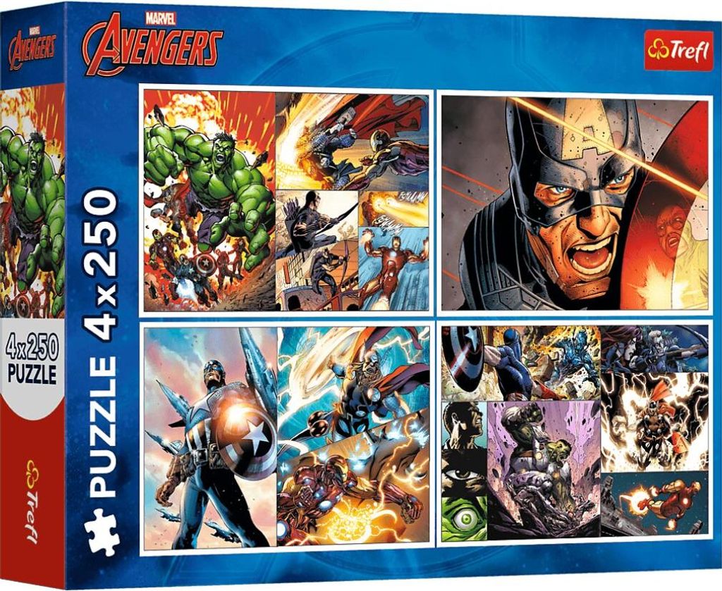 TREFL Puzzle 4x250 Heroic Days 13309 Obrázek produktu 