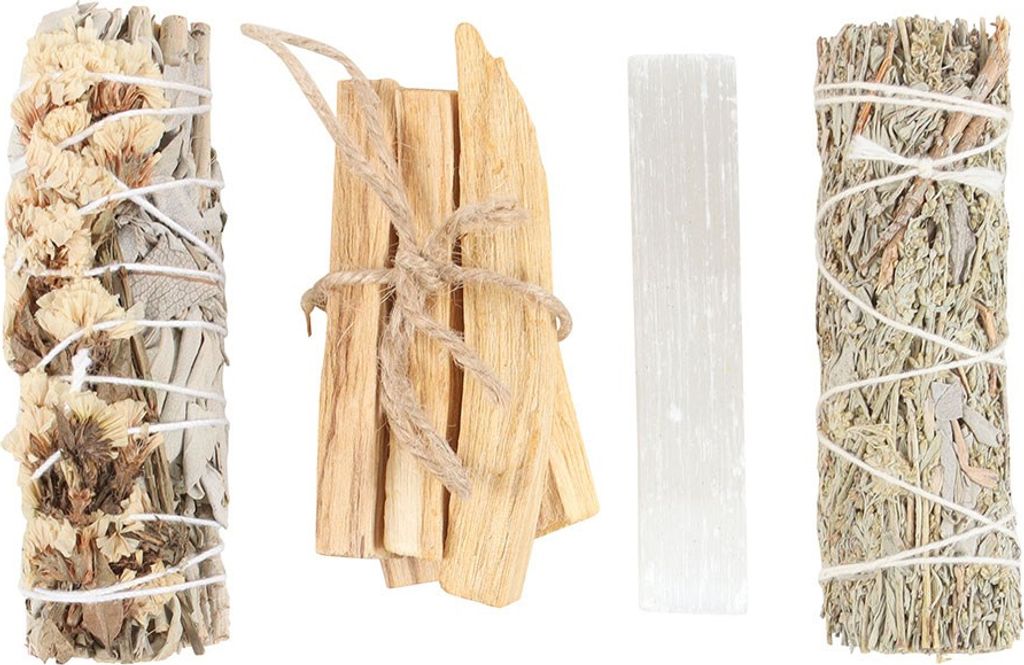 Something Different - Ritual Kit "Energy Cleansing" 4er-Pack SD9987 (Einheitsgröße) (Weiß/Braun)