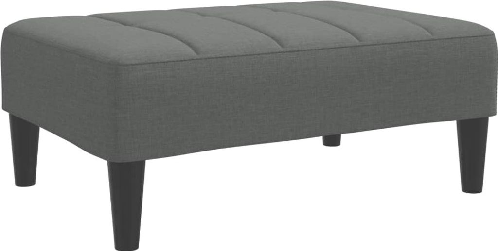 Fußhocker Dunkelgrau 77x55x31 cm Stoff