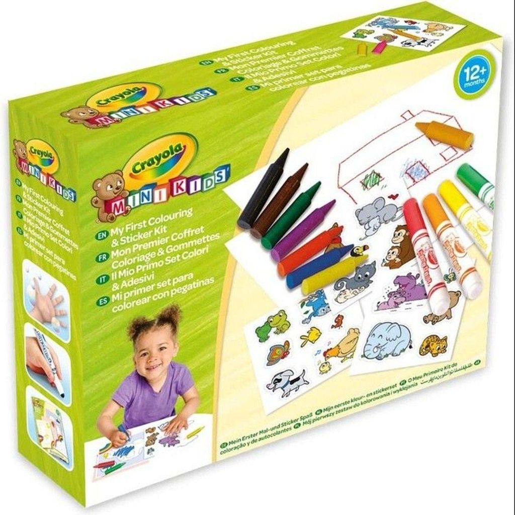 Crayola Mini Kids - Farbe und Aufkleber -Set