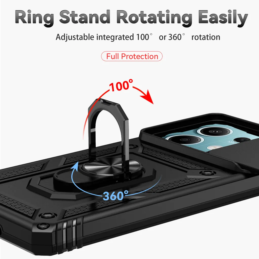 Cover Xiaomi Redmi Note 13 5G Anti-Urto a Prova di Bambino Nera - 8