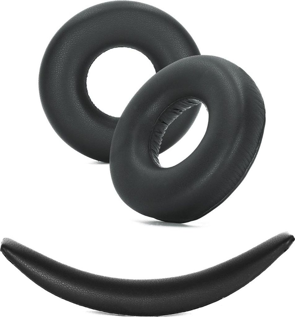 INF Ohrpolster & Kopfband Polster Set für Sony WH-CH520 Kopfhörer Schwarz