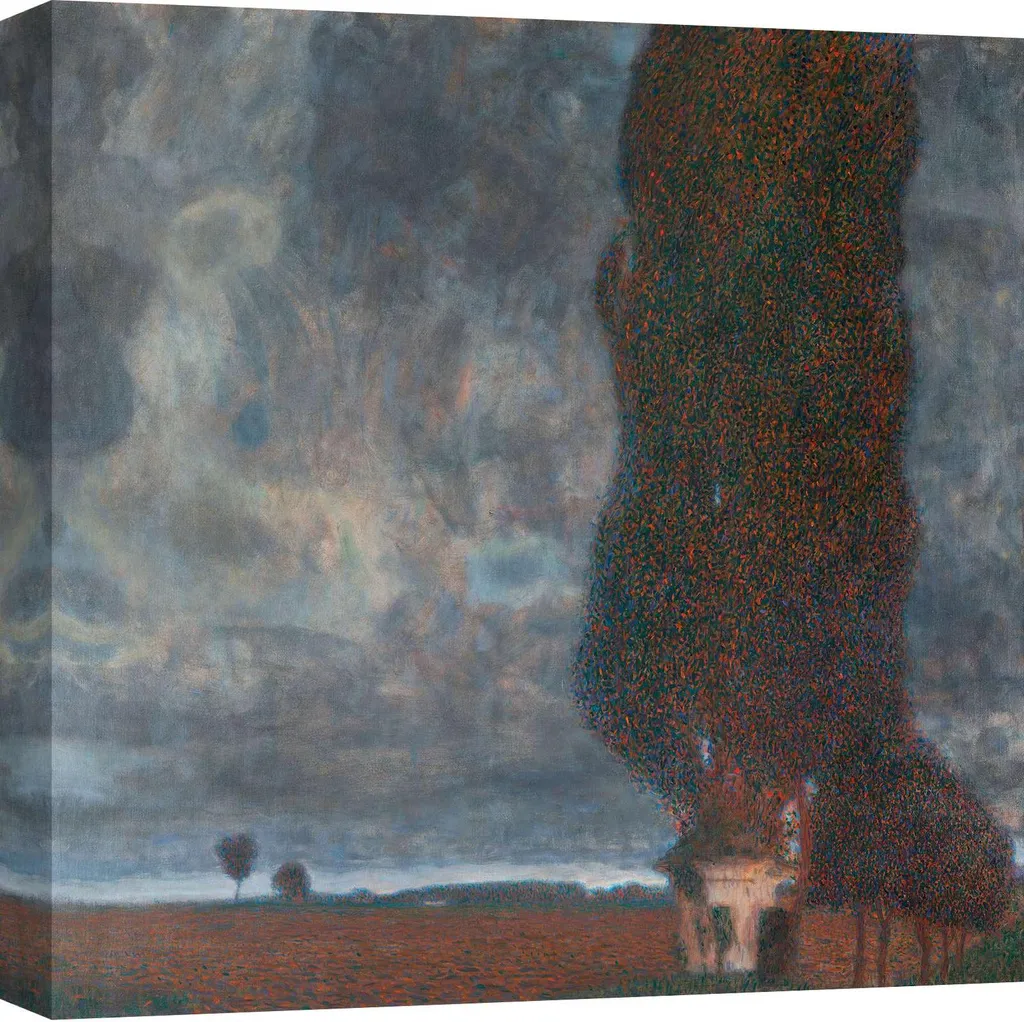 Toile Décorative Murale Klimt Le Grand Peuplier II - Paysage Impression