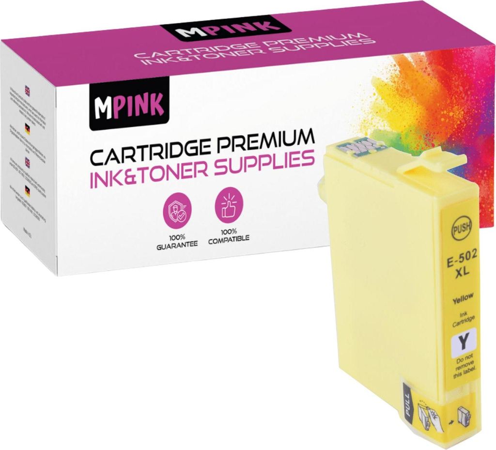 Druckerpatronen für Epson E502XL Gelb Expression Home XP-5100 5115 WF-2800 2885DWF