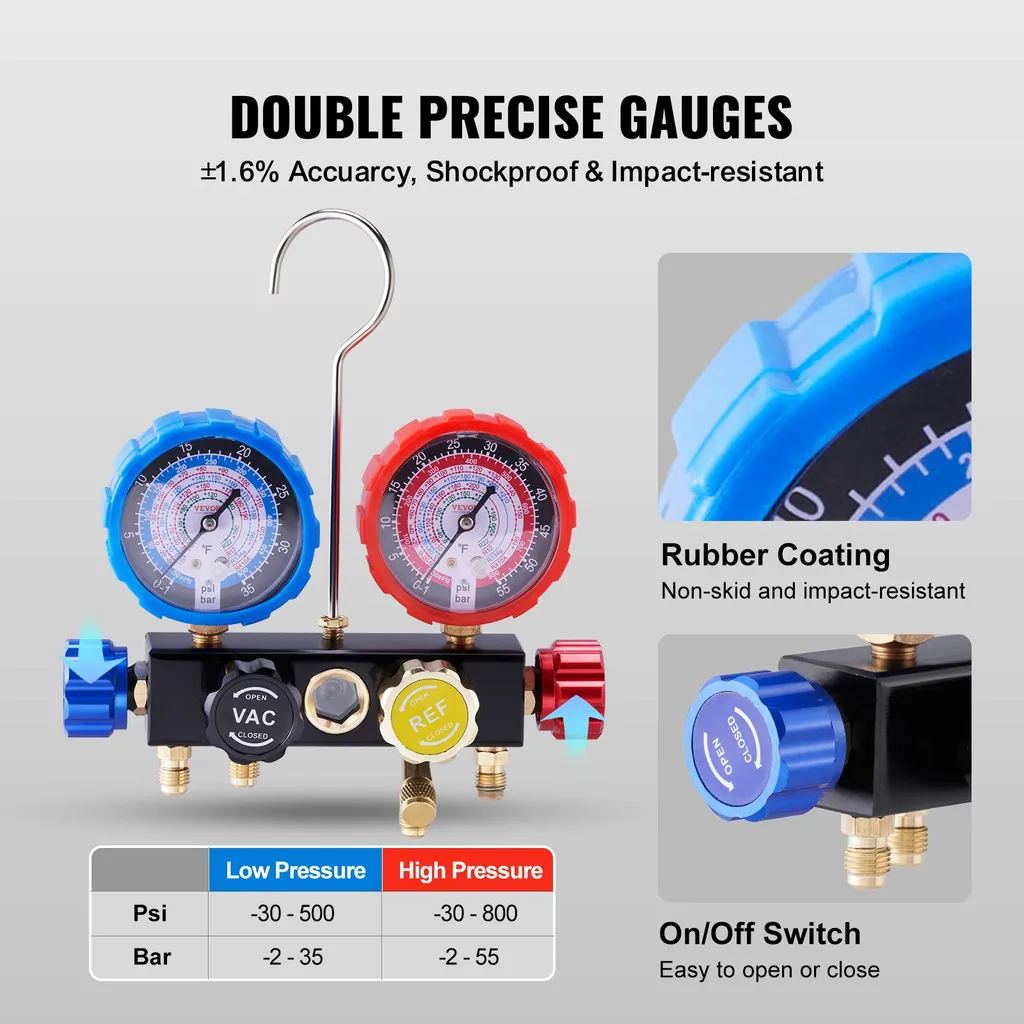 Kit maintenance climatisation auto et maison compatible gaz R134A R12