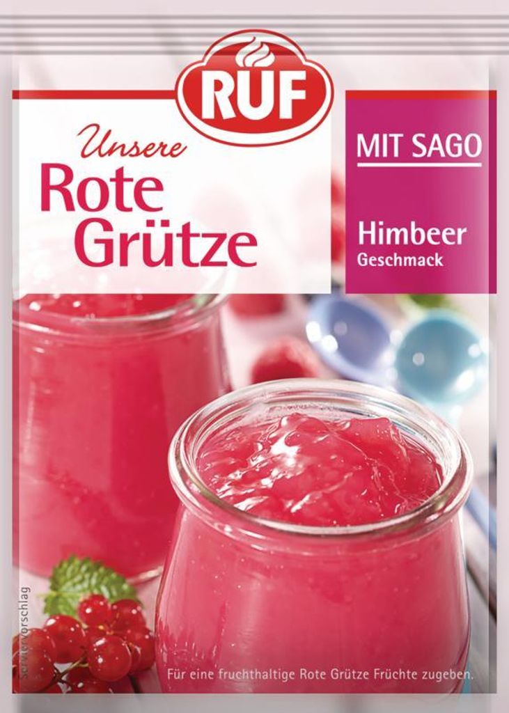 RUF Rote Grütze Himbeer mit Sago Produktbild 