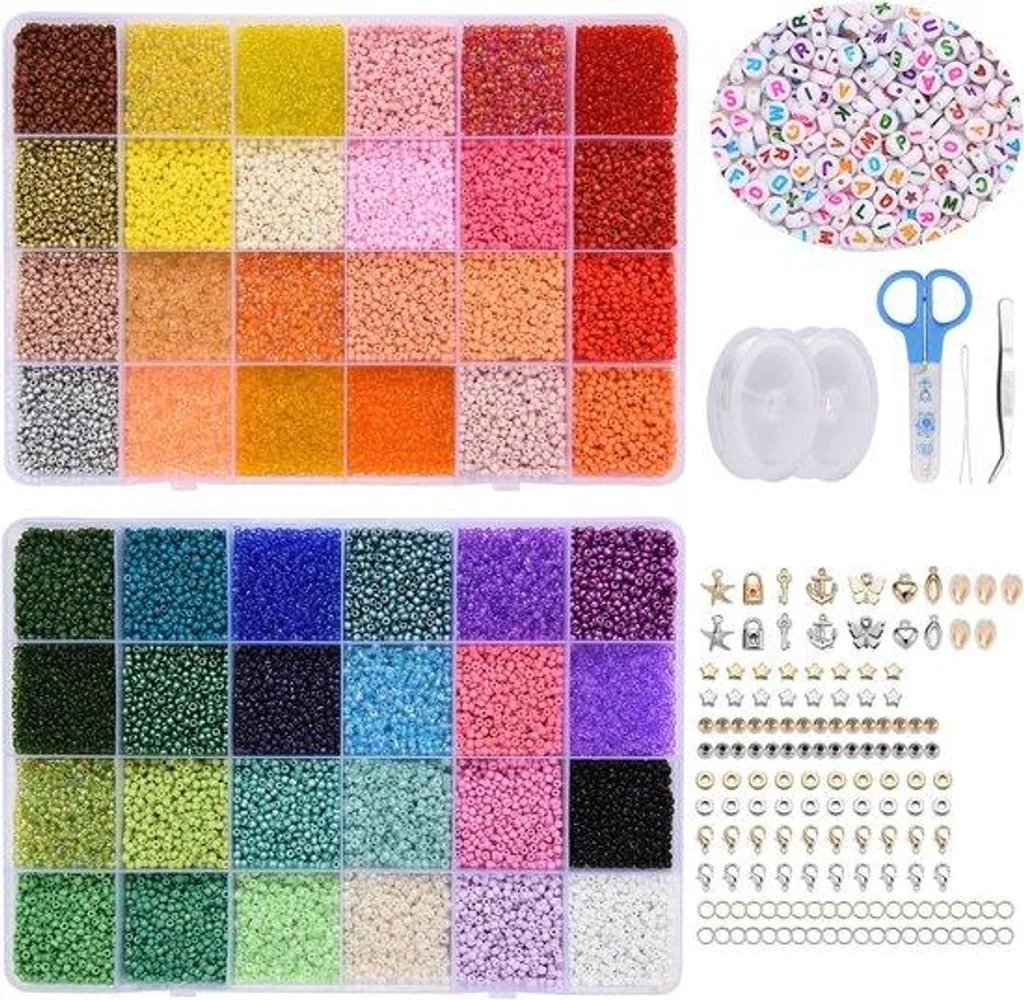 Réalisez vos bijoux avec ce kit gravure et perles verre de tailles