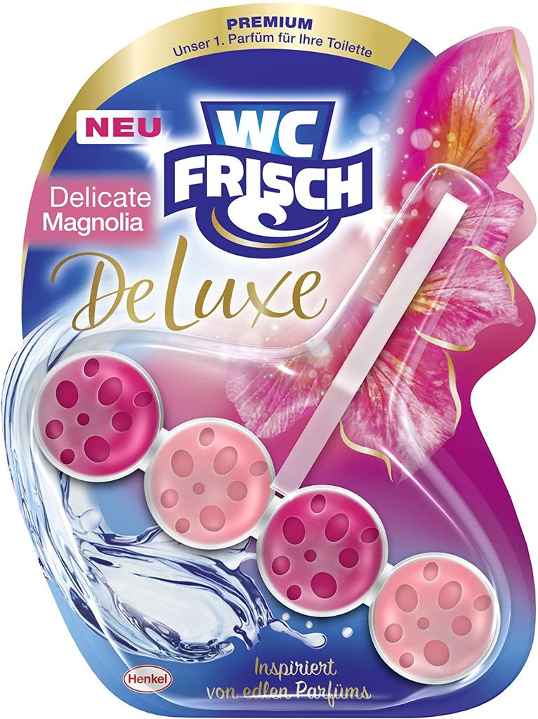 Frisches WC Deluxe Toilettenhänger, Magnolien-Duft, 1 Stück Produktbild 