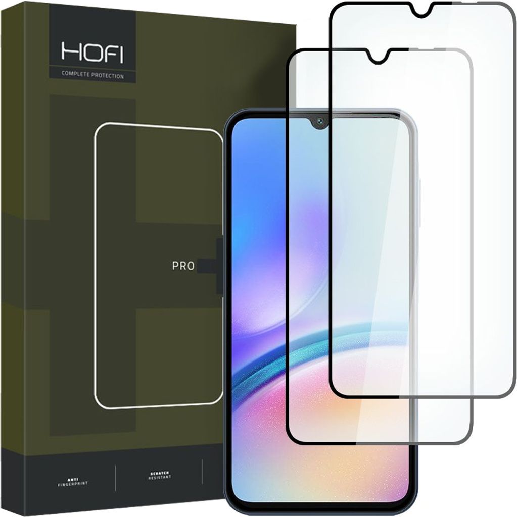 Gehärtetes Glas Hofi Glass Pro+ 2Er-Pack Galaxy A05S Schwarz