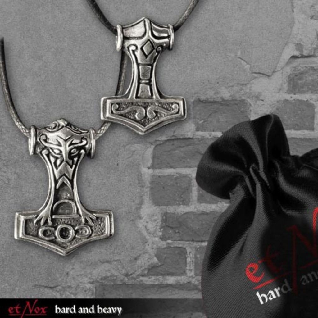 Thors Hammer Anhänger Edelstahl Schmuckset Produktbild 