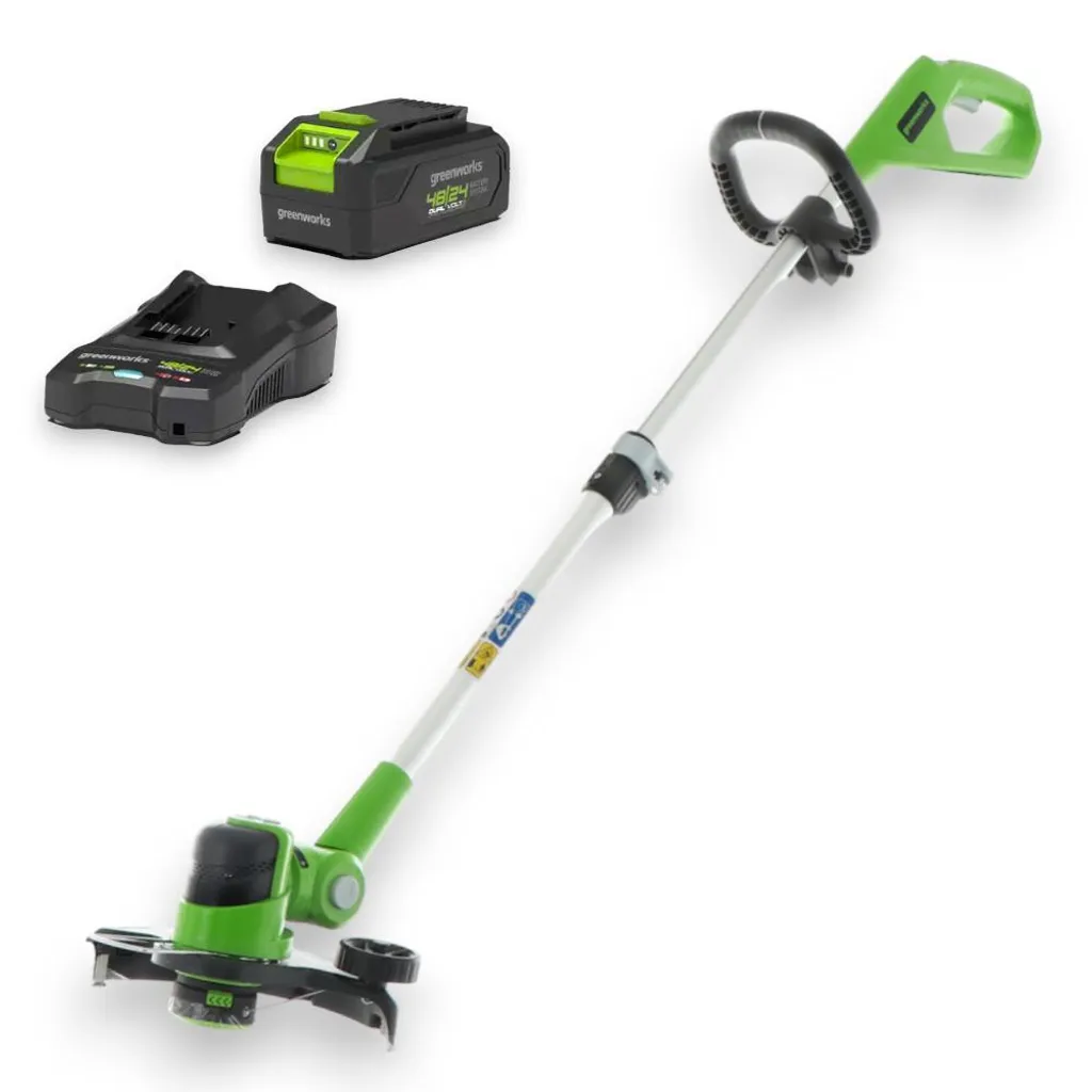 Coupe-bordures télescopique 48V Greenworks G48LT30 à tête pivotante kit
